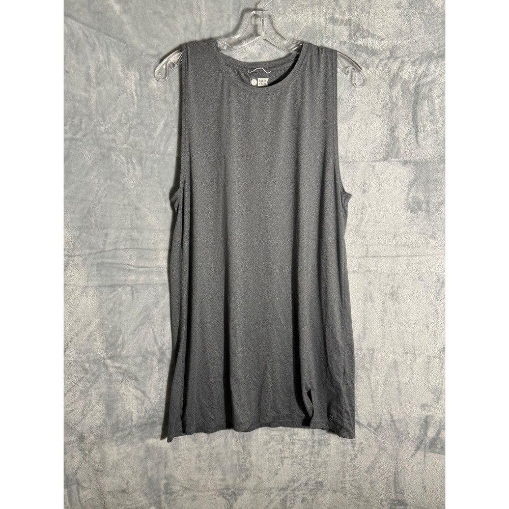 Salty Crew Womens Large Gray Performance Tank dress UPF 50+ Moisture Wicking